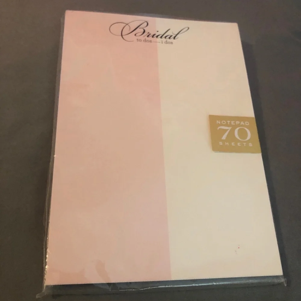 SNOW & GRAHAM Bridal Note Pad!